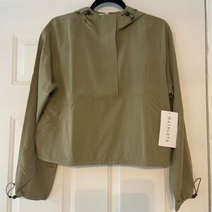 Athleta Women's Sage Green Boundless Crop Popover Utility Jacket Size Small NWT